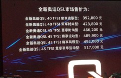 售39.28-51.70万元 奥迪新Q5L正式上市